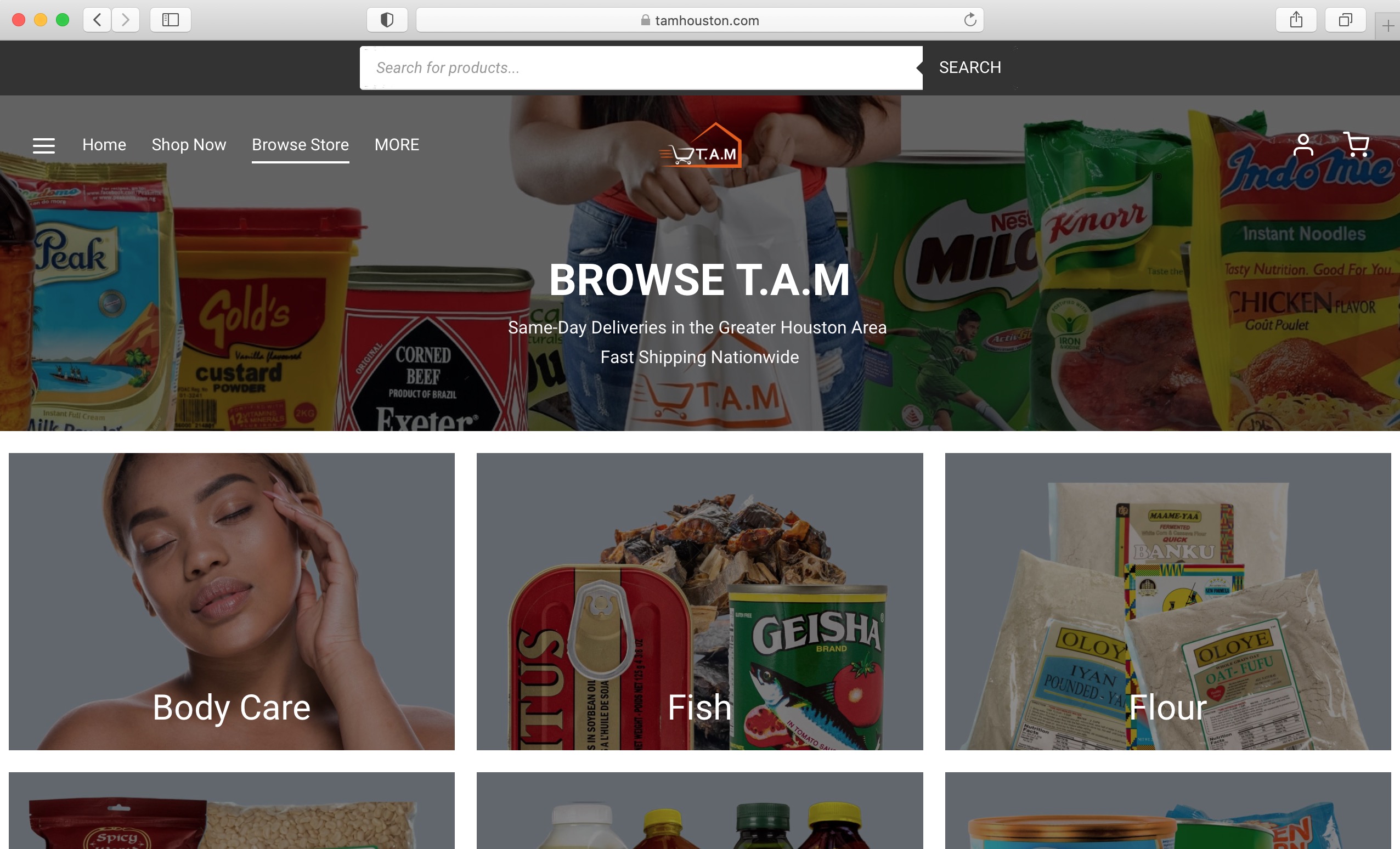T.A.M grocery store