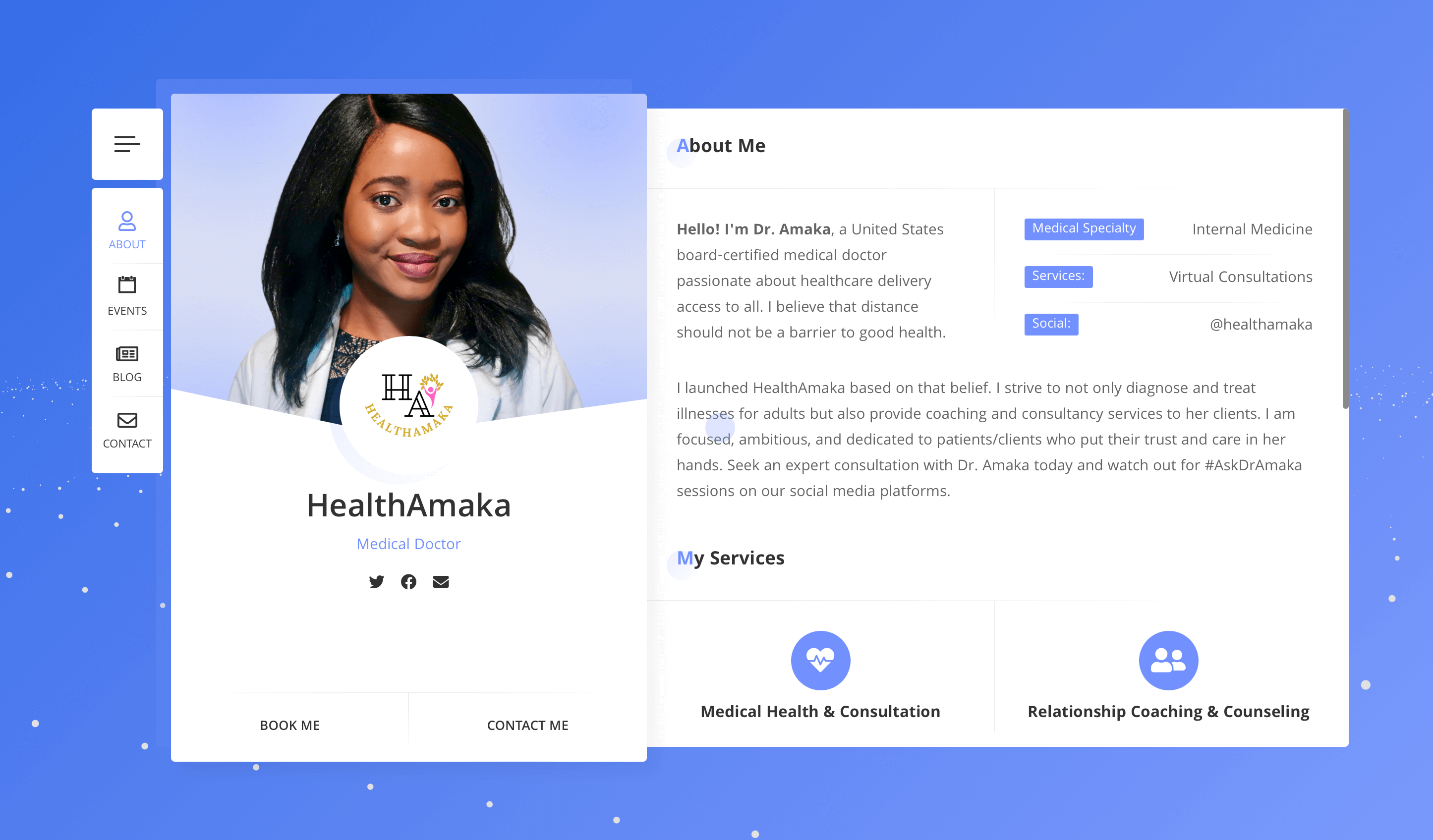 HealthAmaka website